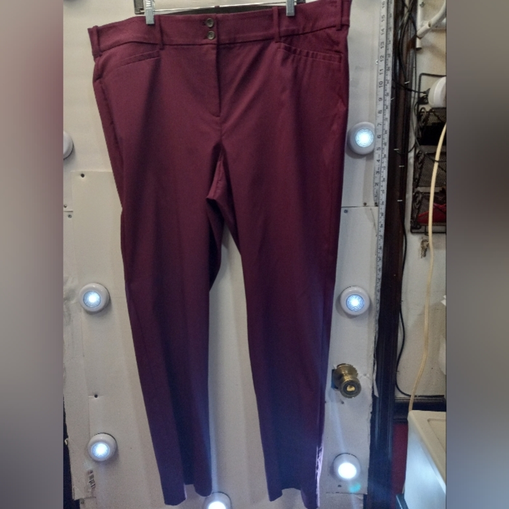 Lane Bryant The Madison Straight Stretch Business Casual Trouser Classic Pants